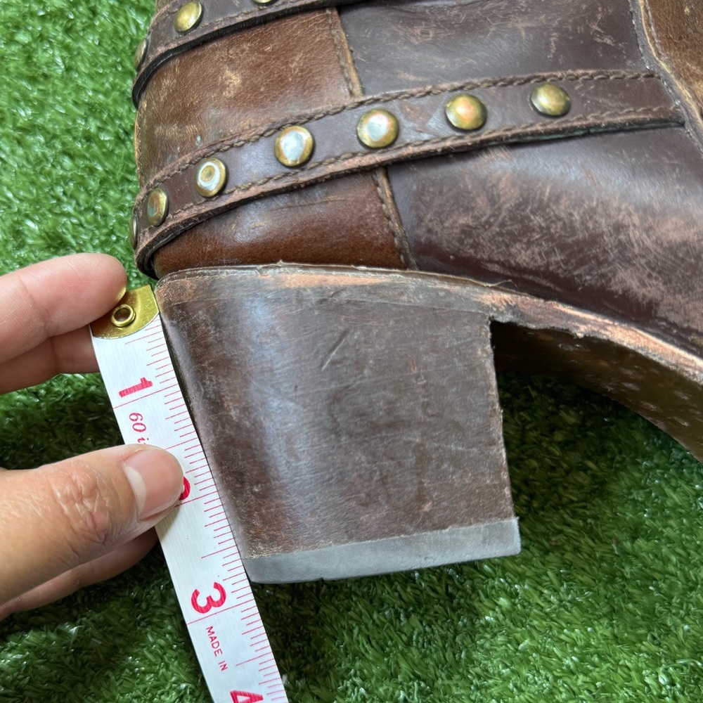 Corral Brown leather Studded Women’s Ankle Boots - Picture 11 of 11